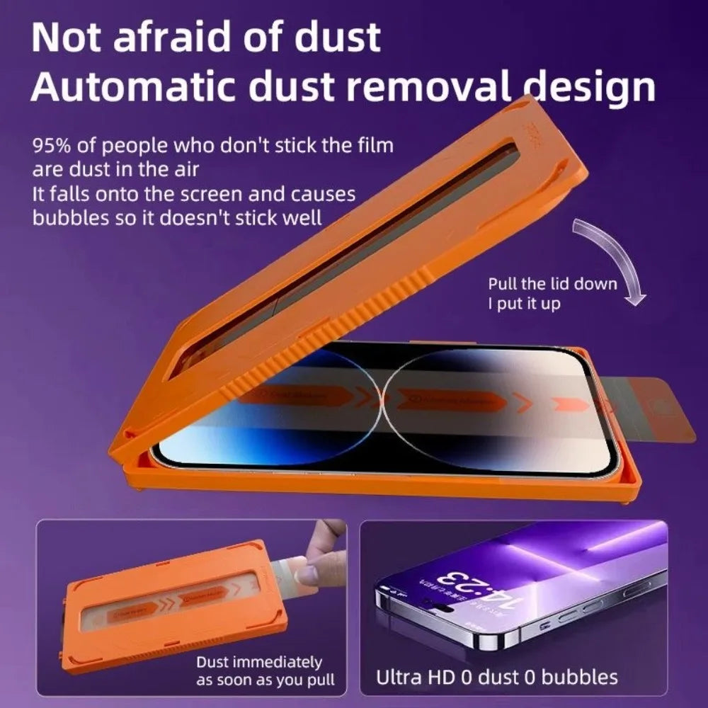 Easy-install HD tempered glass protector for iPhone 17 & 18 Pro, view 2