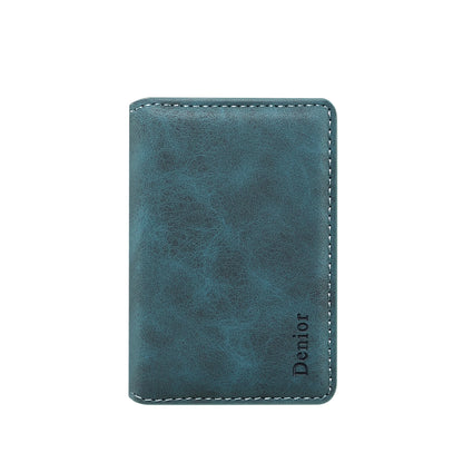 Magnetic PU leather card wallet