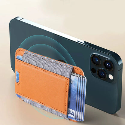 Elastic leather MagSafe card holder for iPhone 13–18 & S26 Ultra, view 4