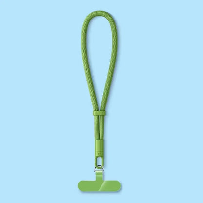 Anti-drop crossbody phone lanyard with 360° rotating clip, green