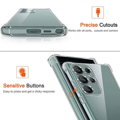 Shockproof clear silicone case for Samsung Galaxy S21–S25 & Note 20, view 6