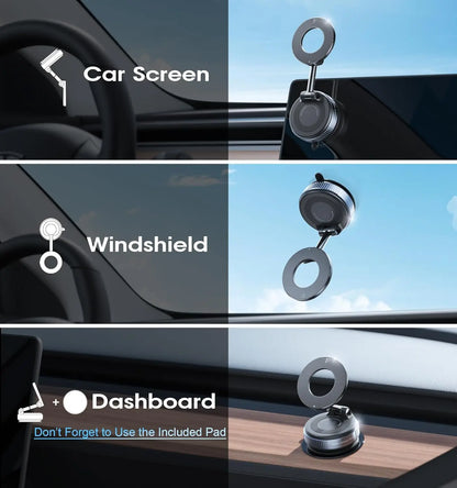 Vacuum suction magnetic phone holder, view 5