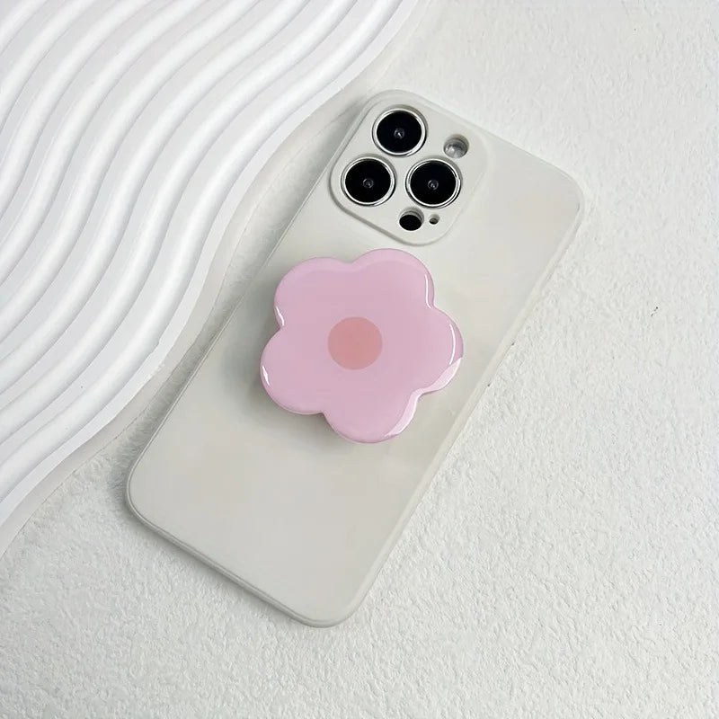 Clear flower expandable phone grip and stand, view 9
