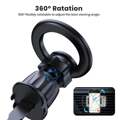 Magnetic car vent phone mount, view 3