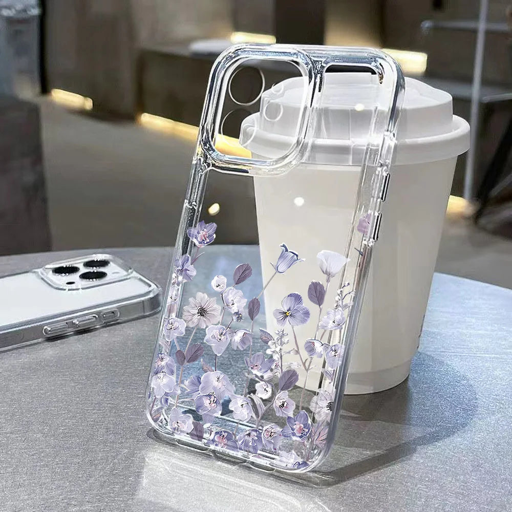 Cute flower clear case for Samsung Galaxy S & A series, view 13