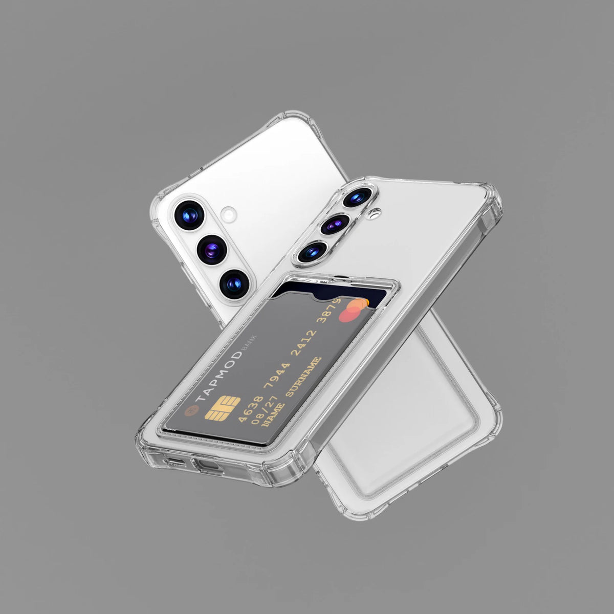 Clear card slot case for Samsung Galaxy S20–S26 & Note 20, view 4
