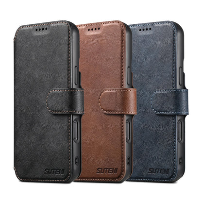 Faux leather flip wallet case with stand for iPhone 12–18, view 6