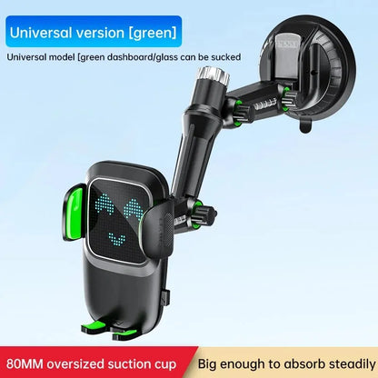 Suction cup car phone holder, green