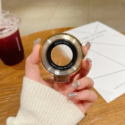 Plated magnetic ring holder, golden