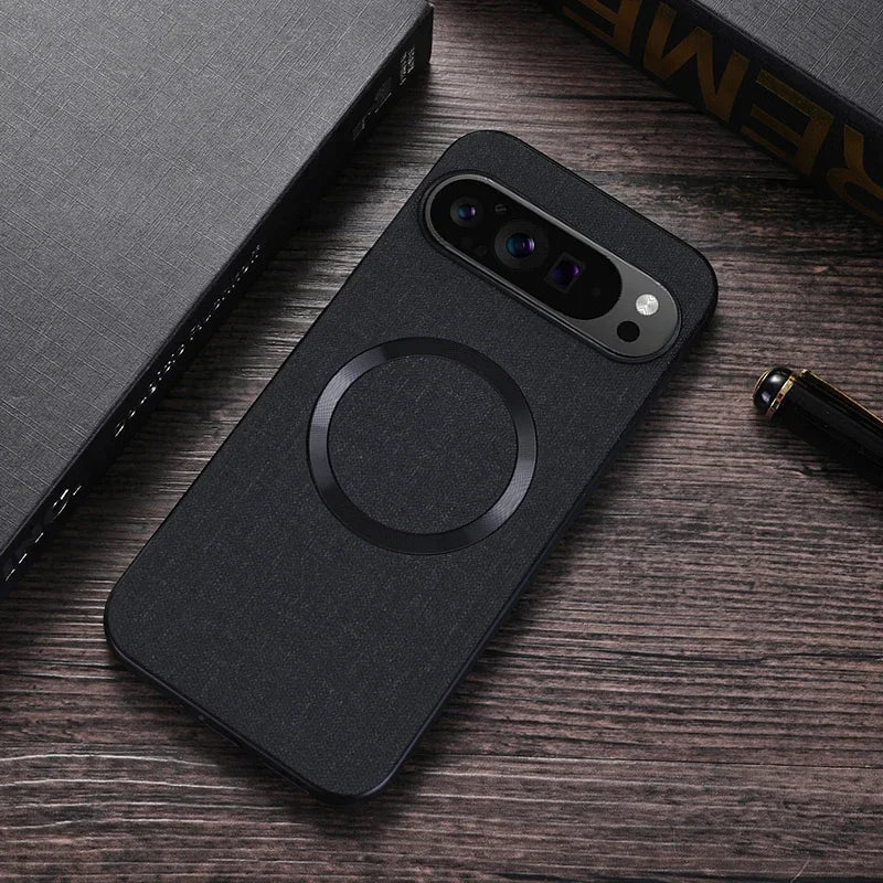 Fabric MagSafe magnetic case for Pixel, black