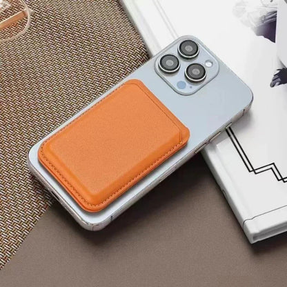 Strong magnetic leather wallet with hidden stand for iPhone 13–15, view 6