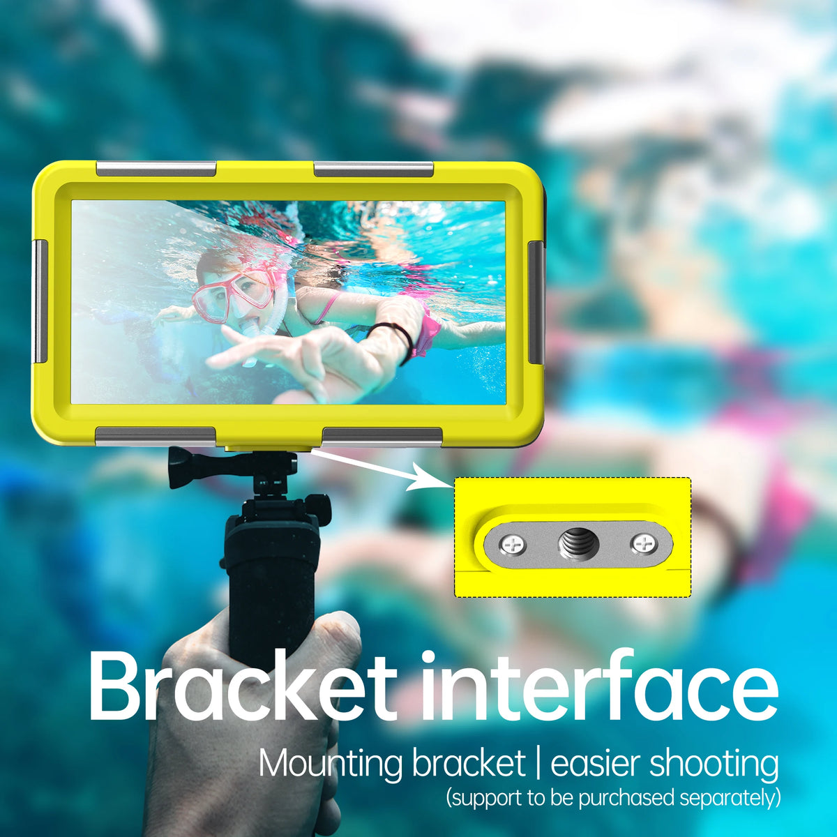 IP68 waterproof phone case for diving, up to 6.9 inch, view 5