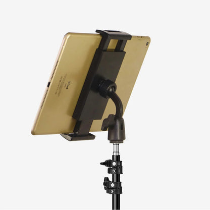 Adjustable tripod tablet floor stand with 360° rotating holder, view 5