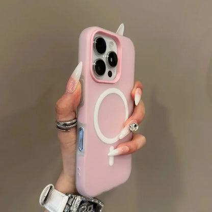 Candy color clear matte MagSafe case for iPhone 11–18, view 3