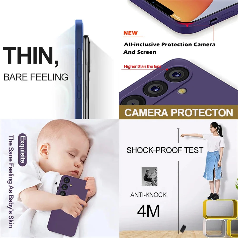 Soft liquid silicone case for Samsung Galaxy S23–S25, view 3