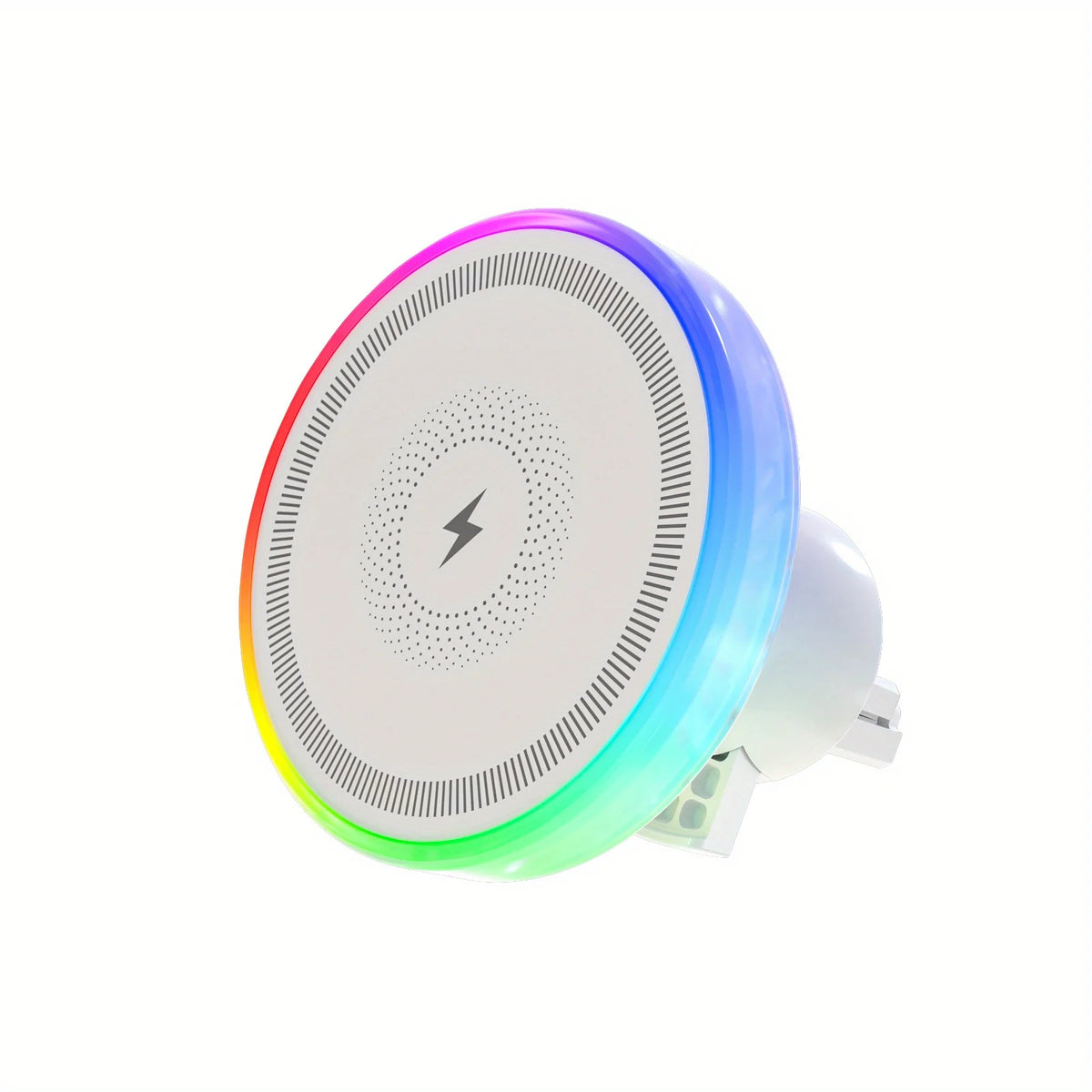 RGB light magnetic wireless charging car vent mount for MagSafe, view 8