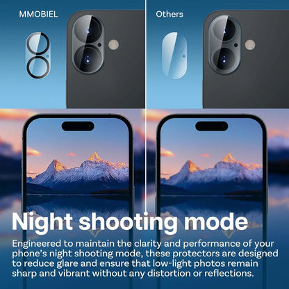 Tempered glass camera lens protectors for iPhone, 4-pack, view 5