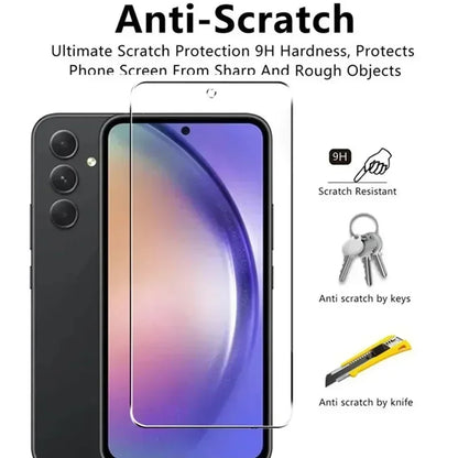 Tempered glass screen protector for Samsung Galaxy A series, 5-pack, view 3