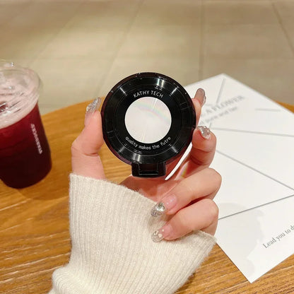 Plated magnetic ring holder, black