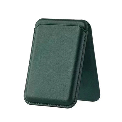 Strong magnetic leather wallet with hidden stand for iPhone 13–15, view 18