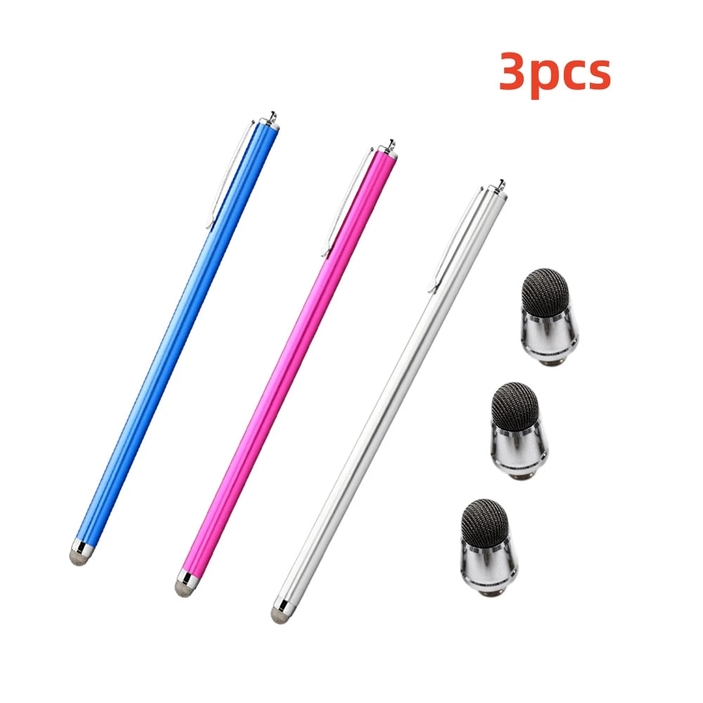 Long capacitive stylus pen for touch screens, 3PCS pen and head