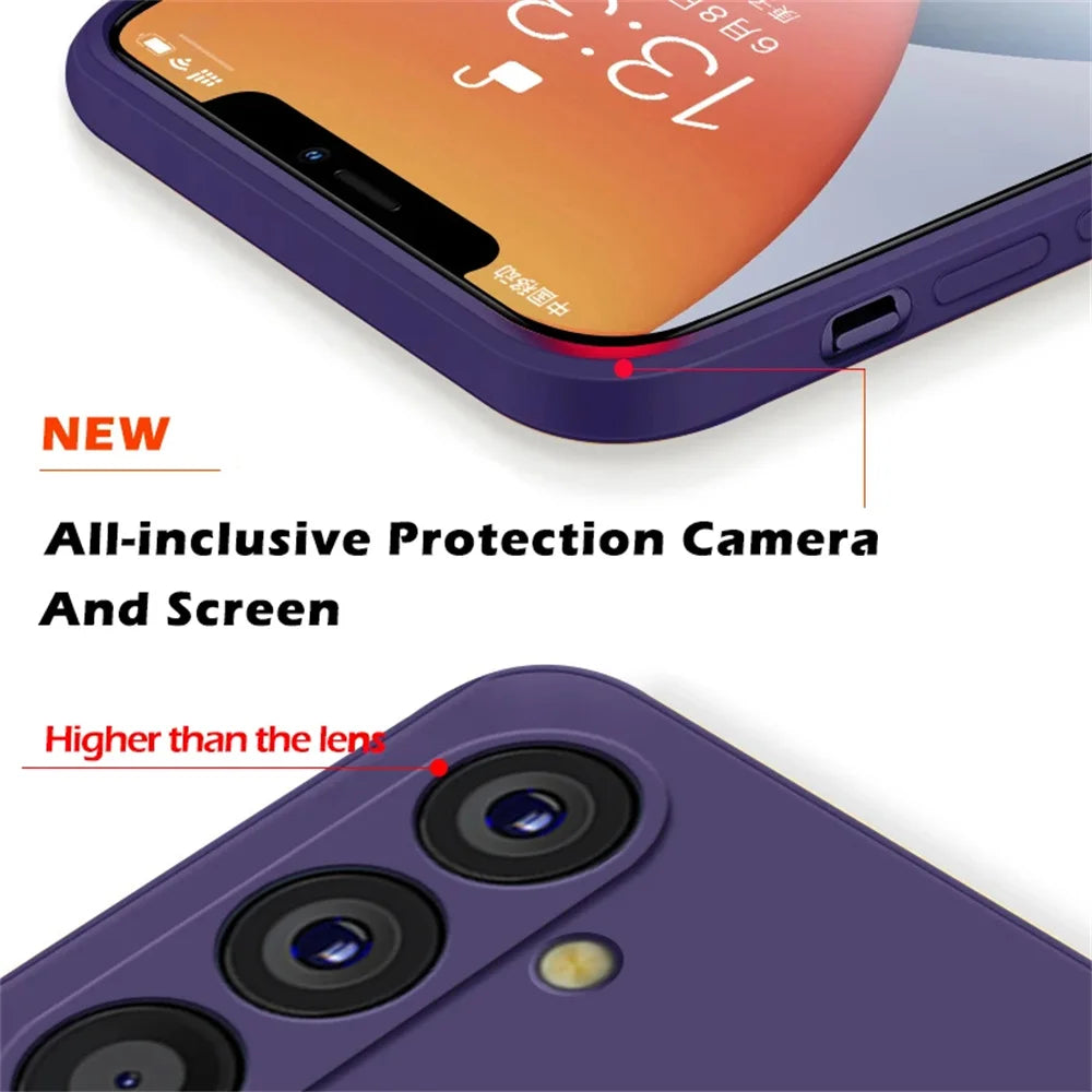 Soft liquid silicone case for Samsung Galaxy S23–S25, view 2