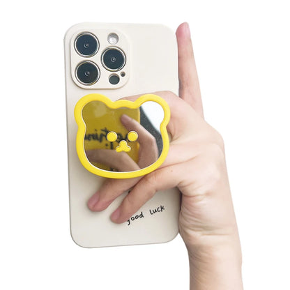 Cute bear mirror phone grip, view 5