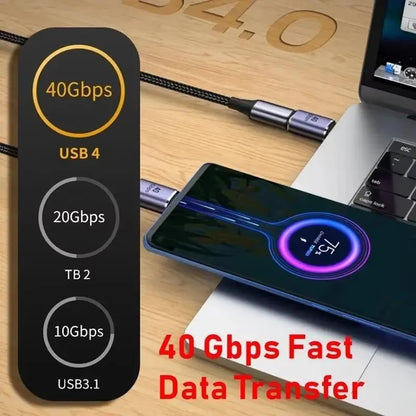 USB4 40Gbps 90-degree USB-C adapter, 100W, view 5