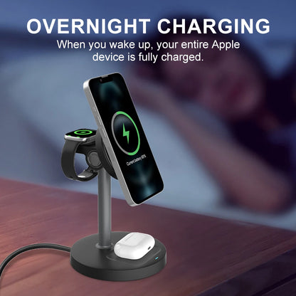 15W 3-in-1 magnetic charging stand for iPhone, view 3
