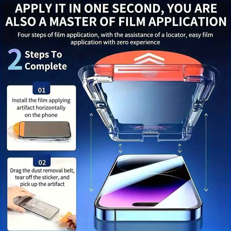 Privacy screen protector 3-Pack for iPhone 15–17, view 4