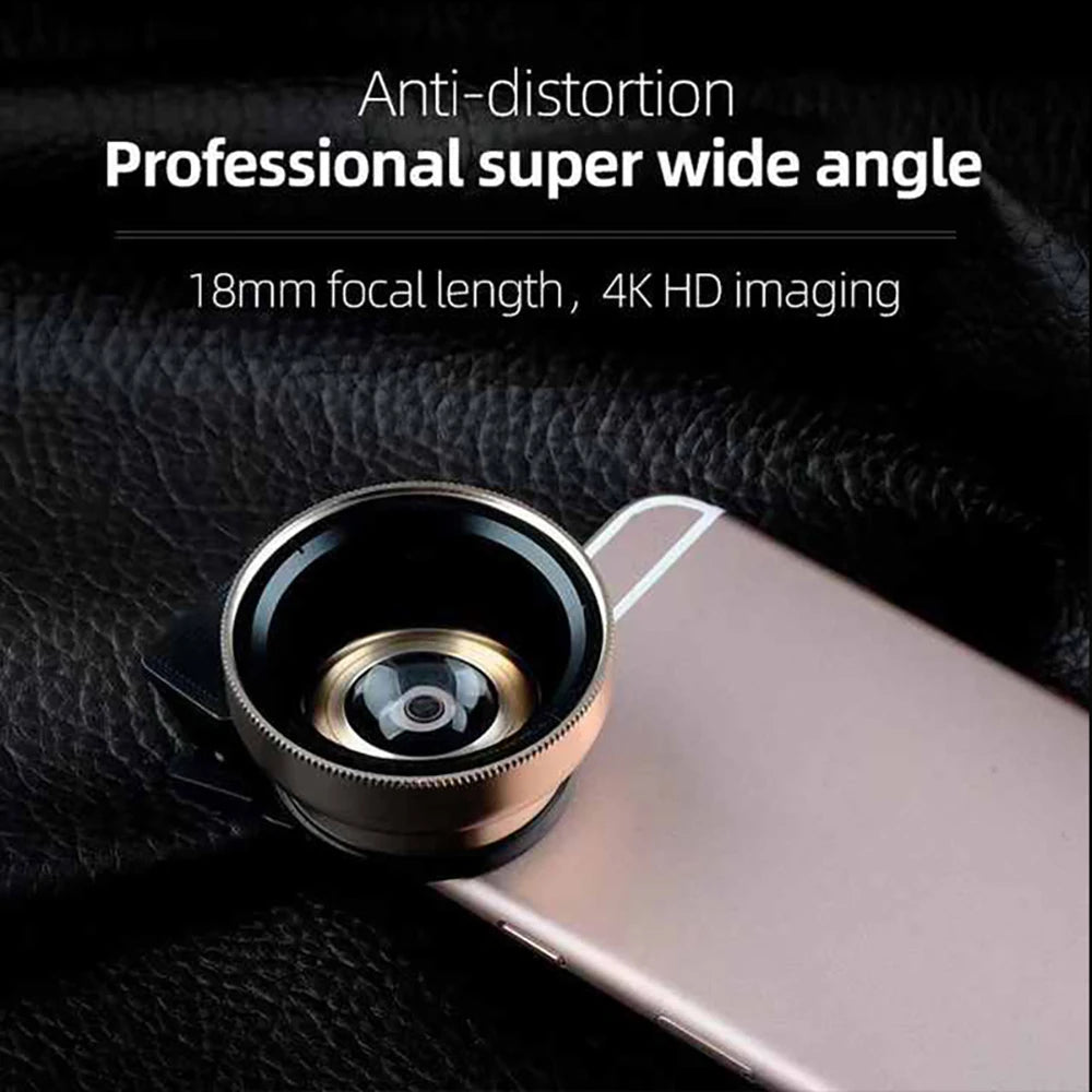 2-in-1 phone camera lens kit, 0.45x wide angle and 12.5x macro, view 2