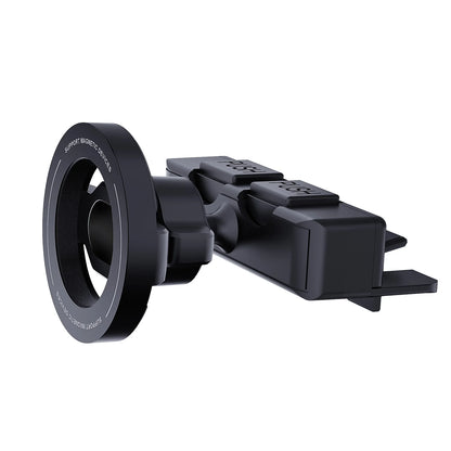 Magnetic CD slot car phone holder with 6 magnets, black