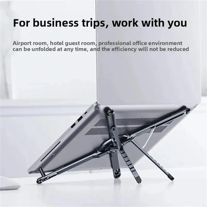 Foldable magnetic aluminum desk phone holder and selfie tripod, view 3