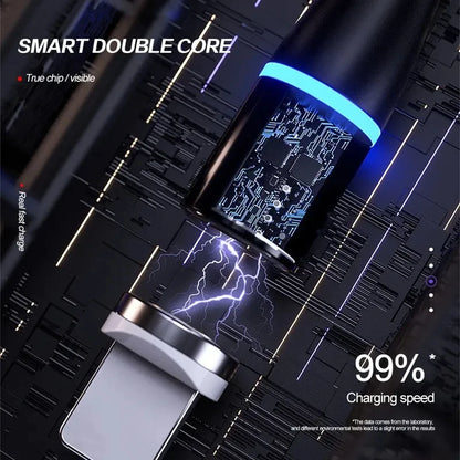 5A 3-in-1 magnetic luminous charging cable, view 3
