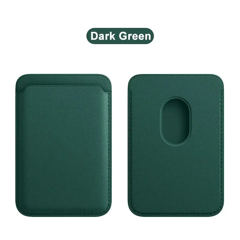 RFID magnetic card wallet, dark green