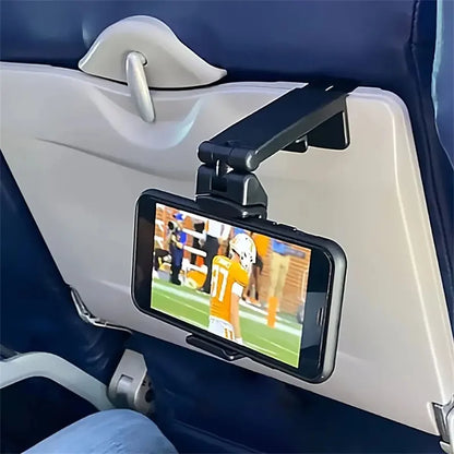 Foldable airplane phone holder for travel and seatback use, view 5