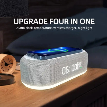 Wireless charger alarm clock, view 10