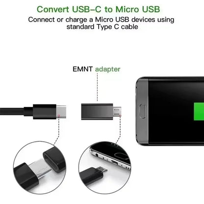Micro USB female to USB-C male OTG adapter, view 3