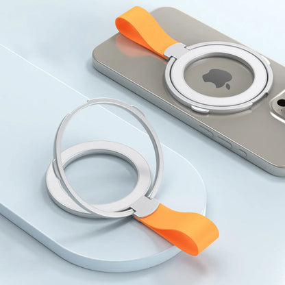 Aluminum ring holder with strap