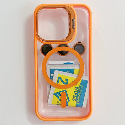 Magnetic kickstand case with lens protection for iPhone 11–18, view 3