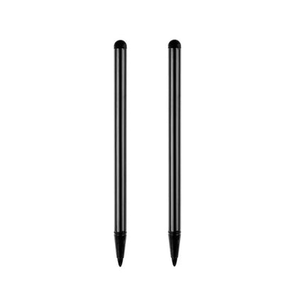 Universal dual-use capacitive stylus pen, 2pcs black