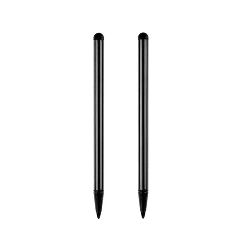 Universal dual-use capacitive stylus pen, 2pcs black
