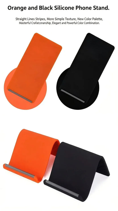 Foldable flexible silicone desktop phone holder, view 7