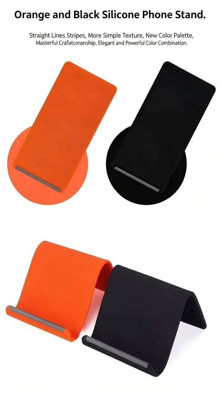 Foldable flexible silicone desktop phone holder, view 7
