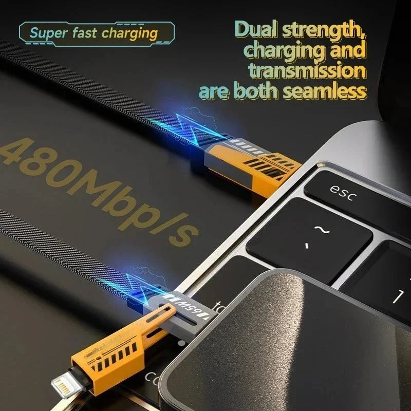 4-in-1 mecha charging cable, view 5