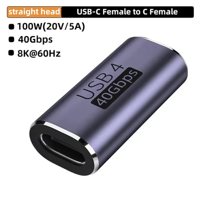 USB4 40Gbps 90-degree USB-C adapter, 100W