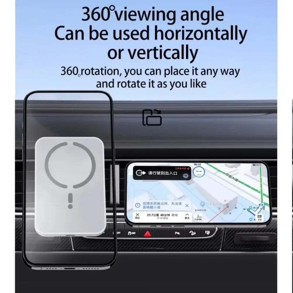 30W magnetic wireless car charger, view 5