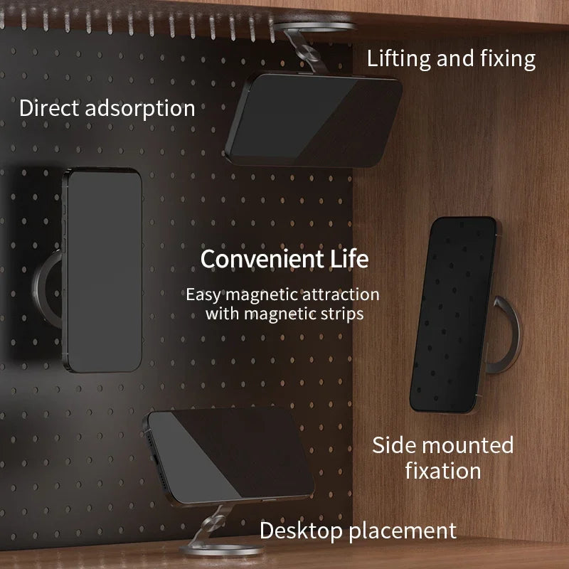 Foldable magnetic ring grip, view 6