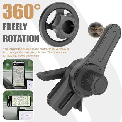 360° rotating magnetic screen-side phone holder for car or computer, view 3