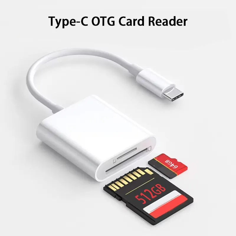 2-in-1 USB-C SD/TF card reader